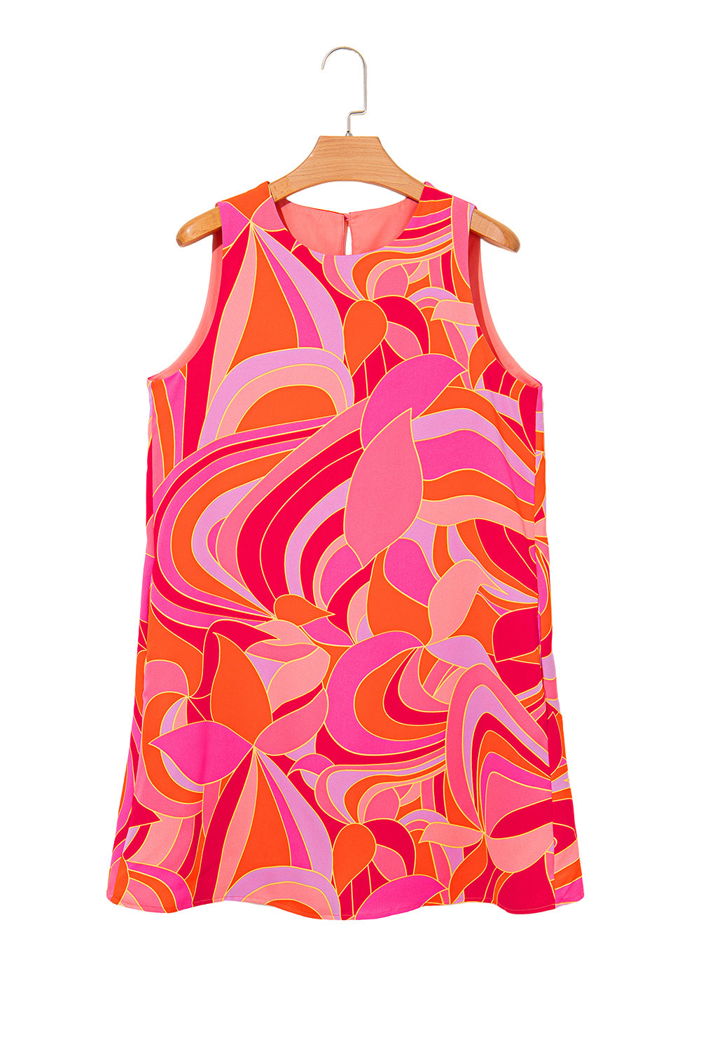 red roses sleeveless shift mini dress En Saison Roisin Dimensional Flower Shift Mini Dress In Red - 45% Off