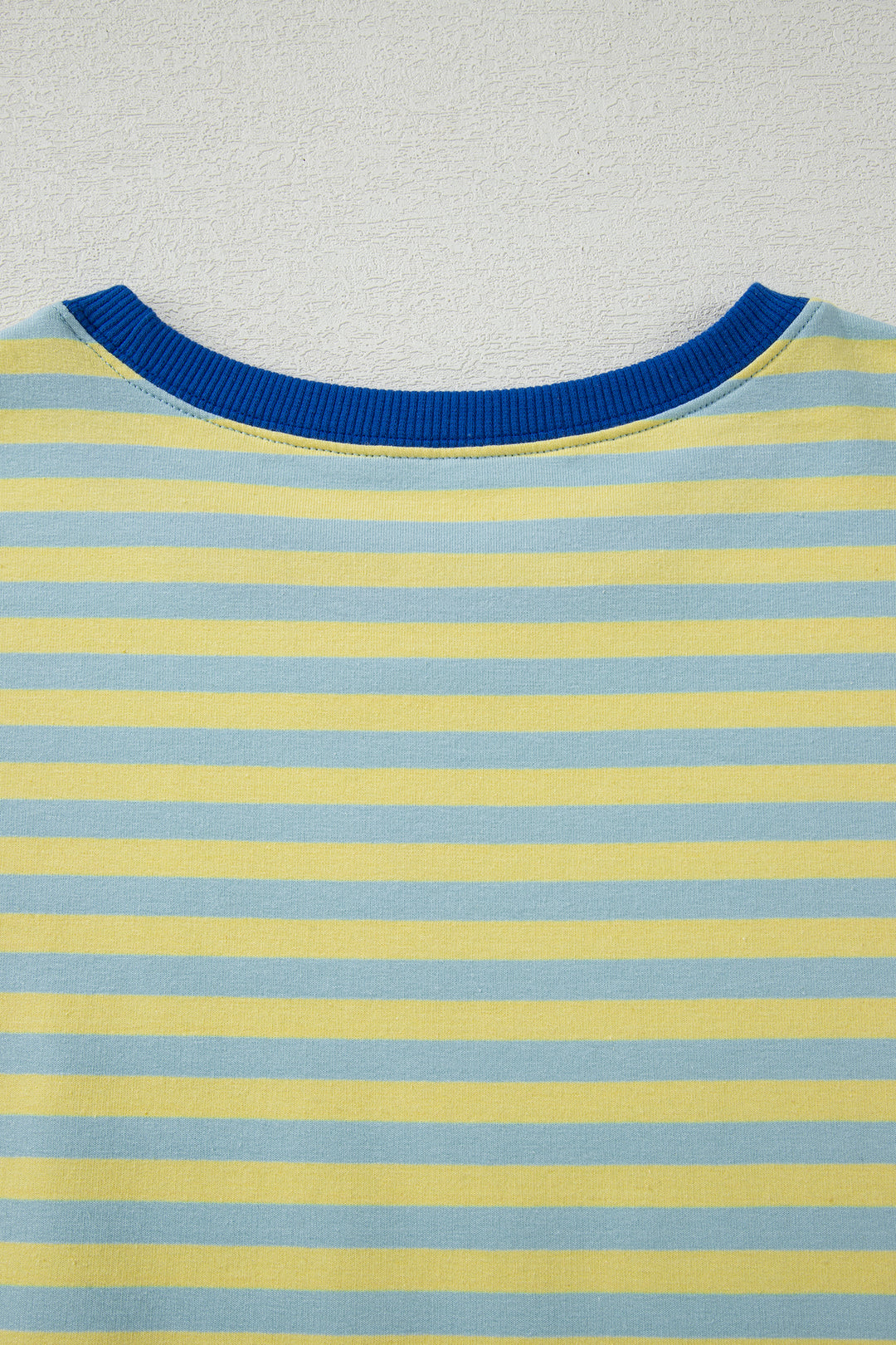 Stripe Drop Shoulder Boxy Casual Terry Short Set