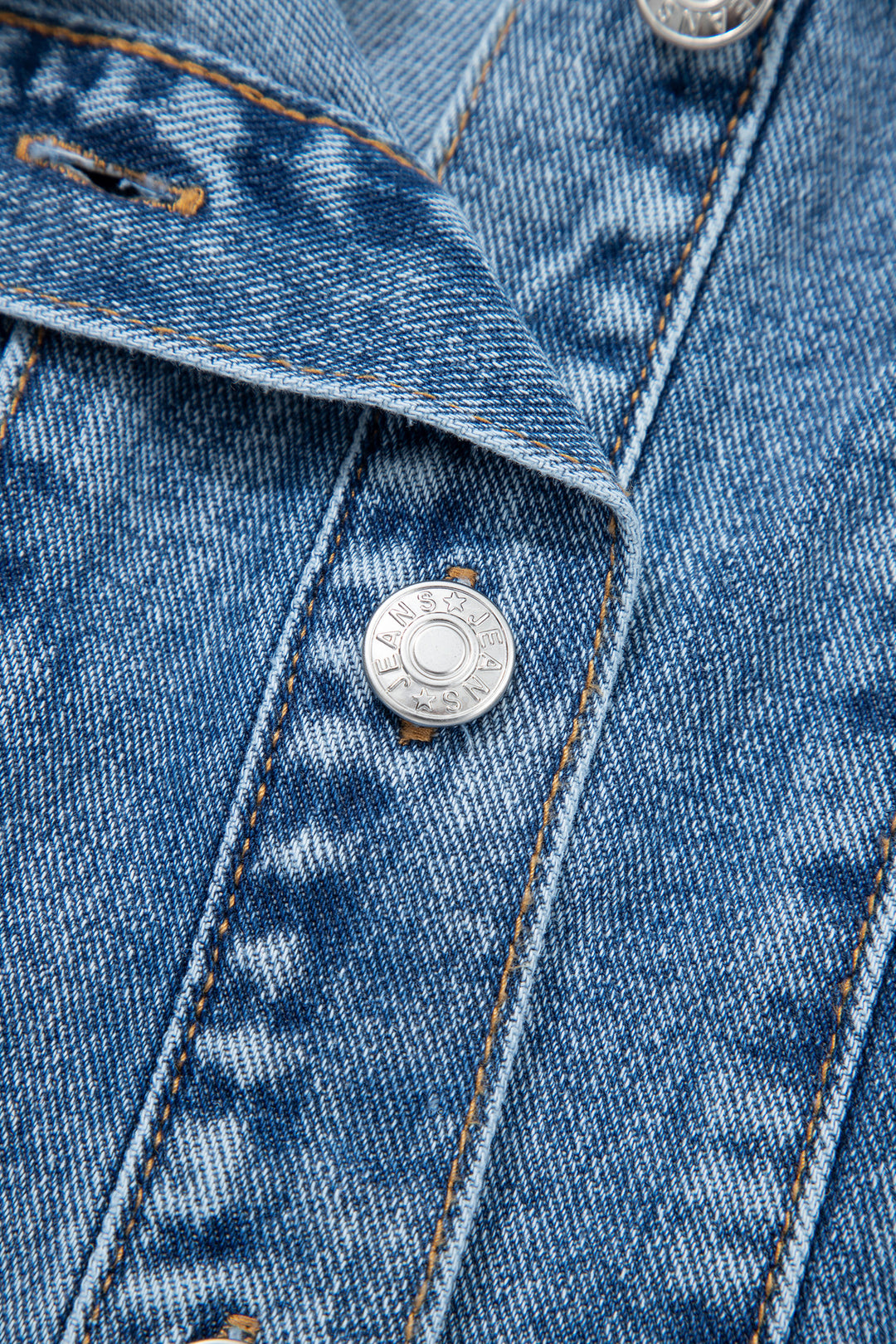 Myosotis Western Belt Button Down Sleeveless Denim Short Dress