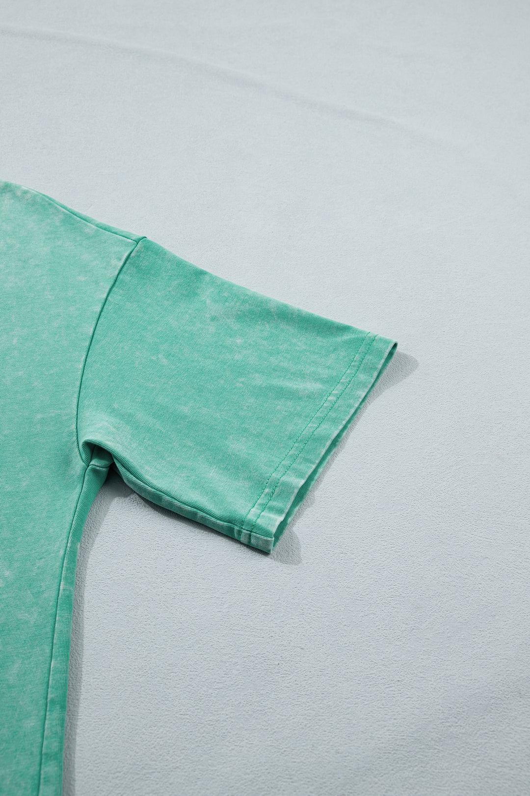 Solid Color Cotton Mineral Washed Oversize Tee