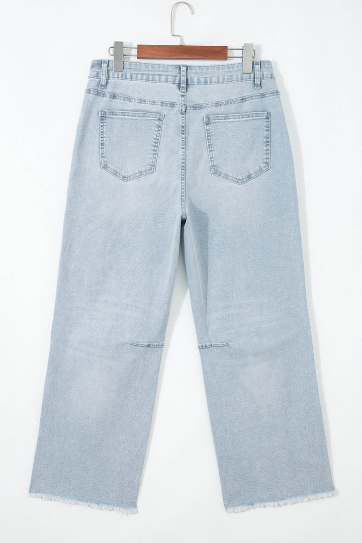 Beau Blue Patriotic Sequin Star Pattern Jeans