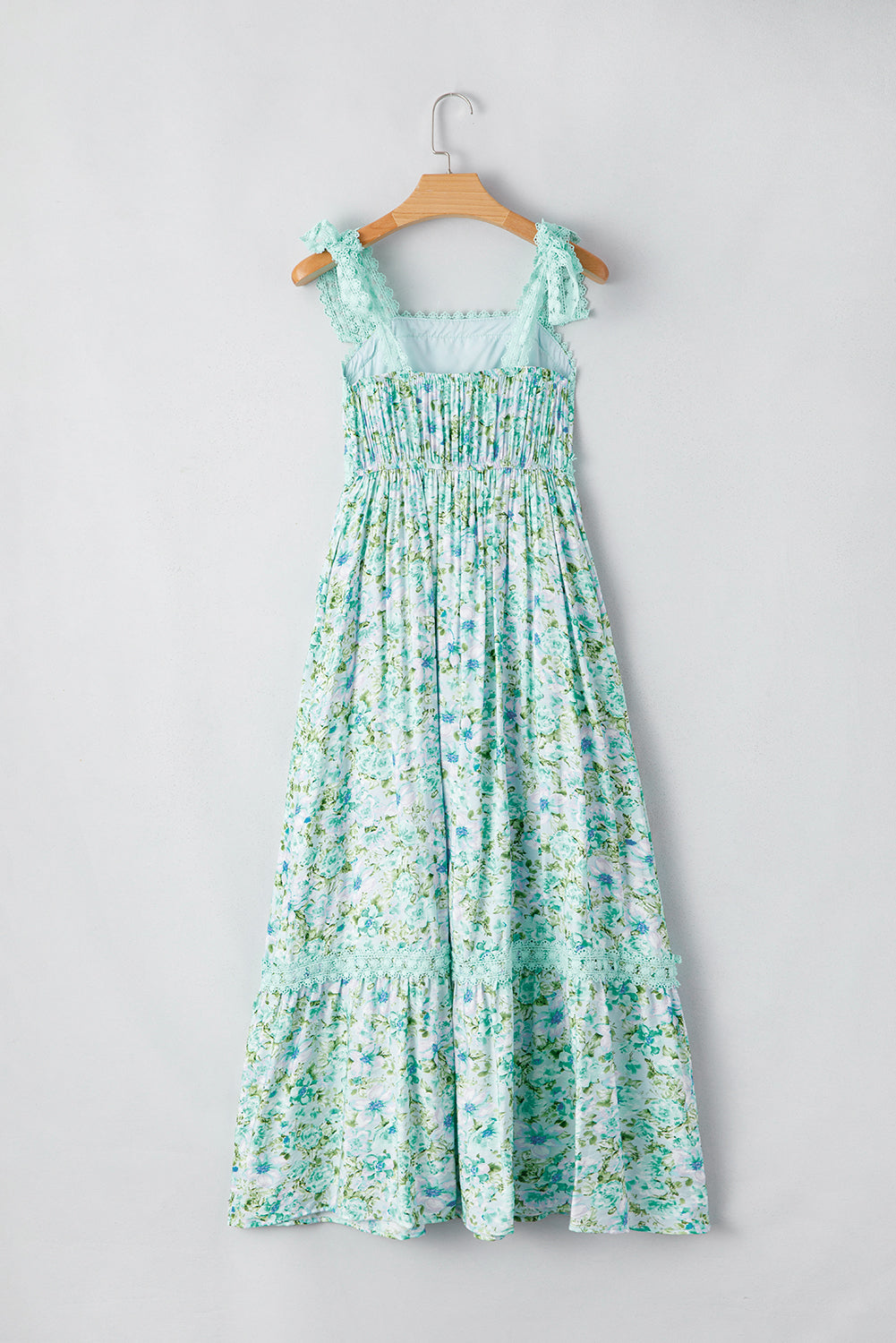 lace empire waist maxi dress Lace-Up Long Corset Prom Dress: Nox Anabel A1588 Sage Green / 00