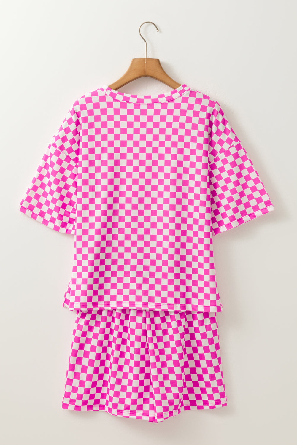 Checkered Top and Short Casual 2pcs Set