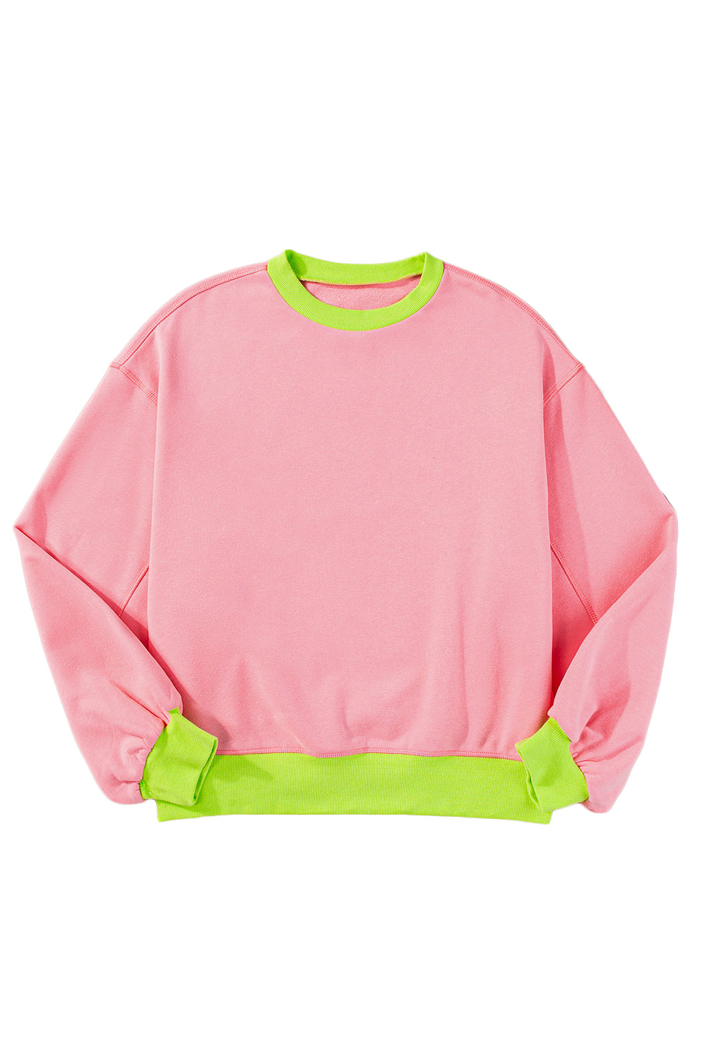 Colorblock Bubble Sleeve Sweatshirt