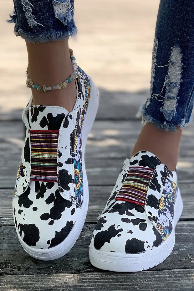 Multicolor Casual Spots Serape Sneakers -