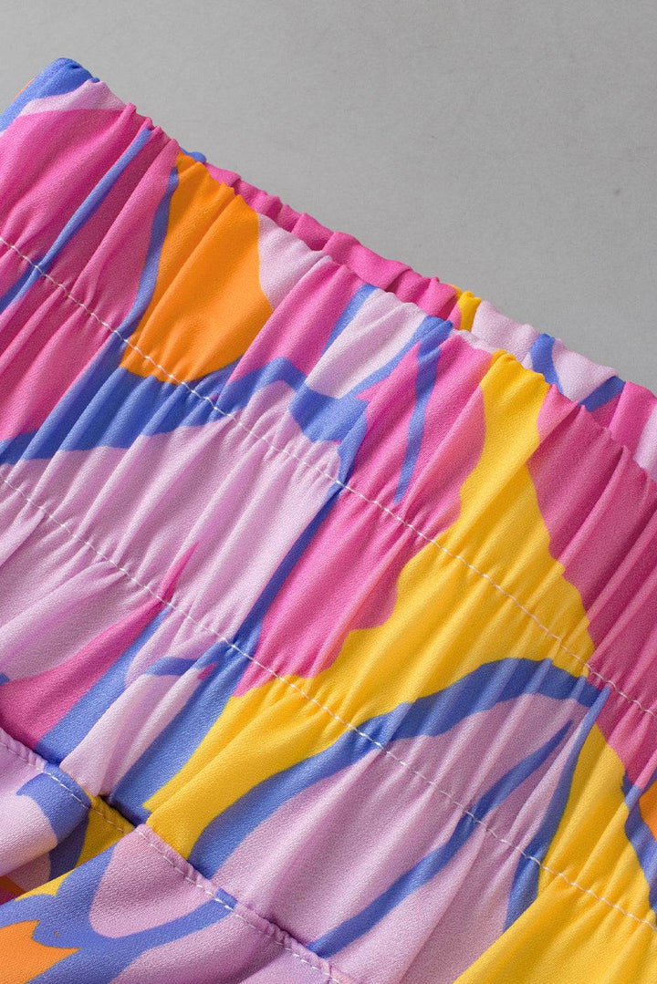 a close up of a pair of colorful shorts