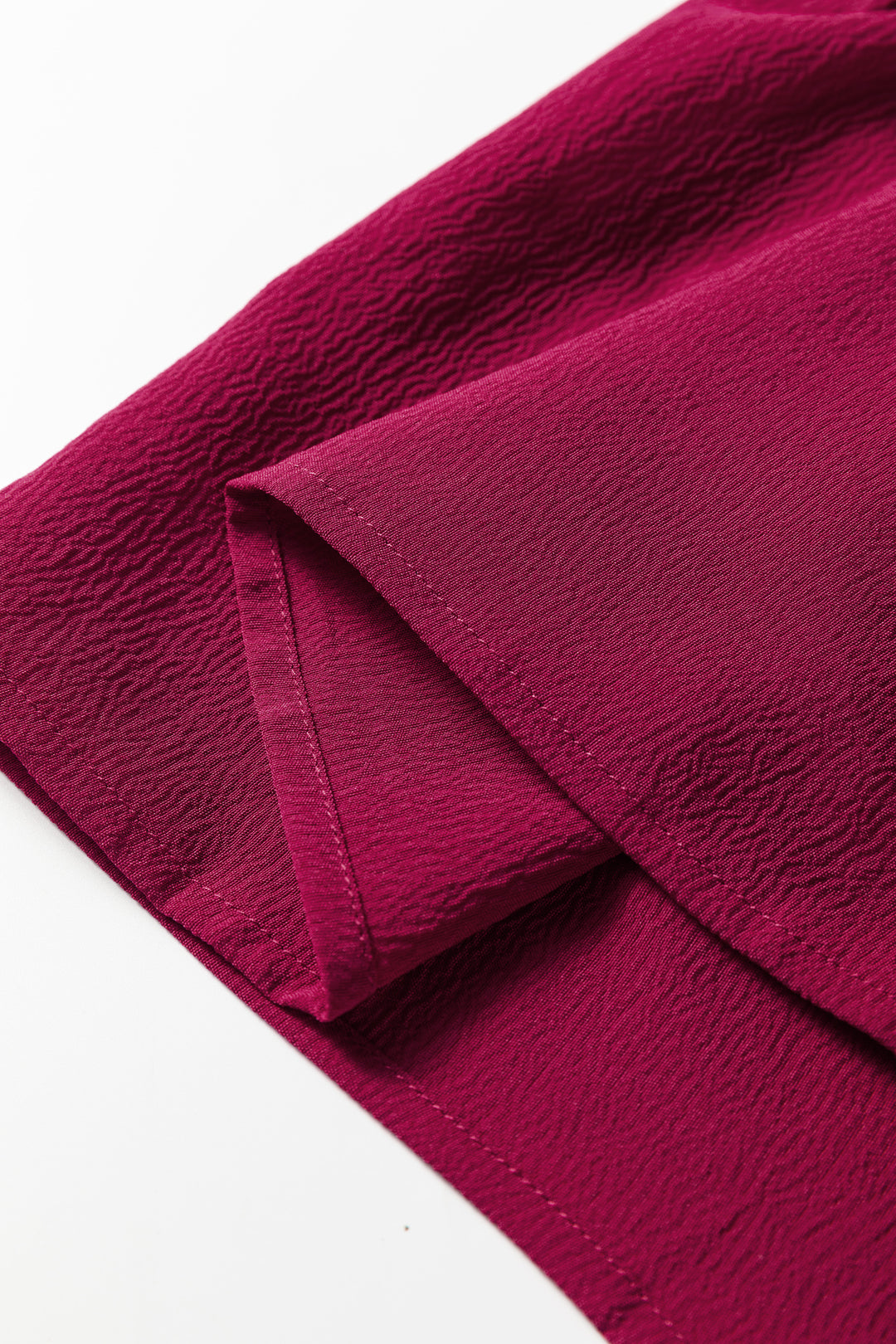 Solid color Long Sleeve Button V Neck Tiered Maxi Dress