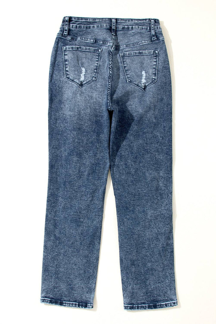 a pair of blue jeans on a white background