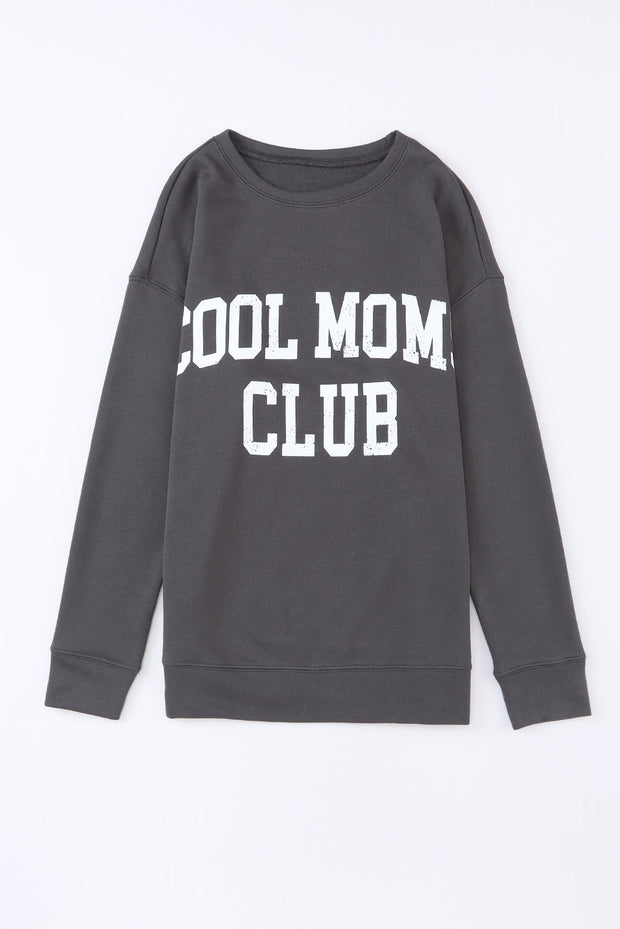 a sweatshirt with the words cool mom club printed on it