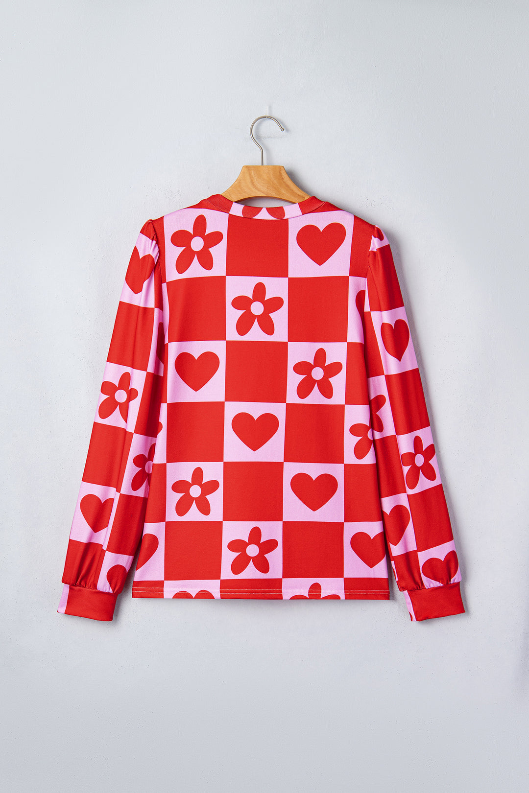 Red Heart Festive Valentine Blouse