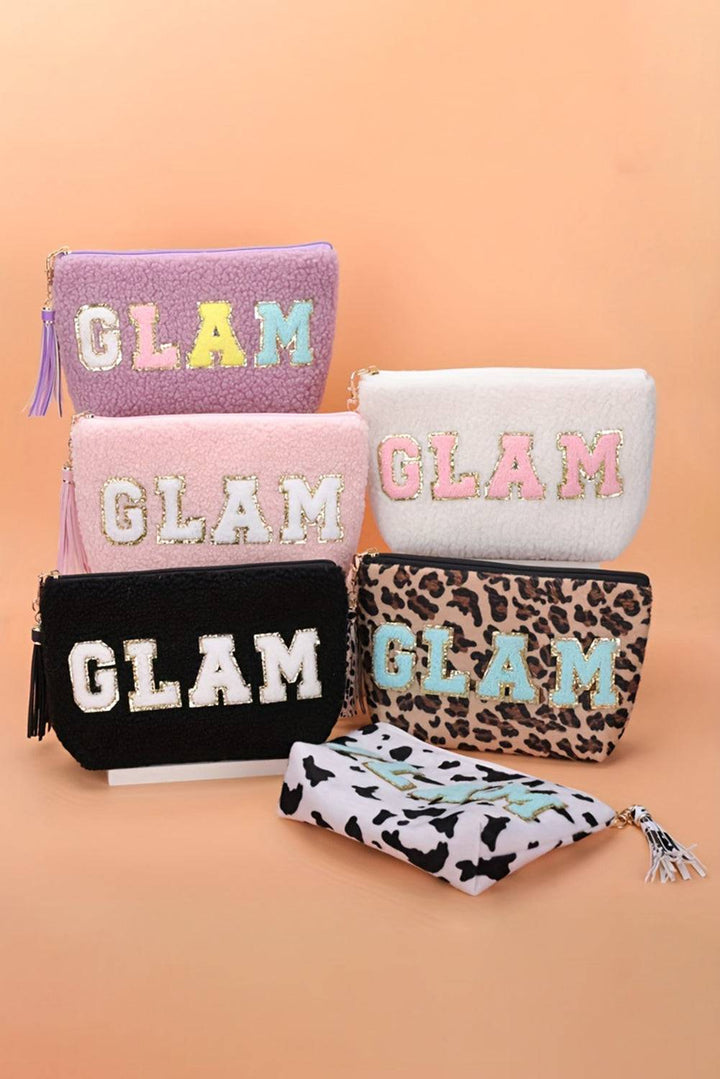 four different types of personalized makeup bags
