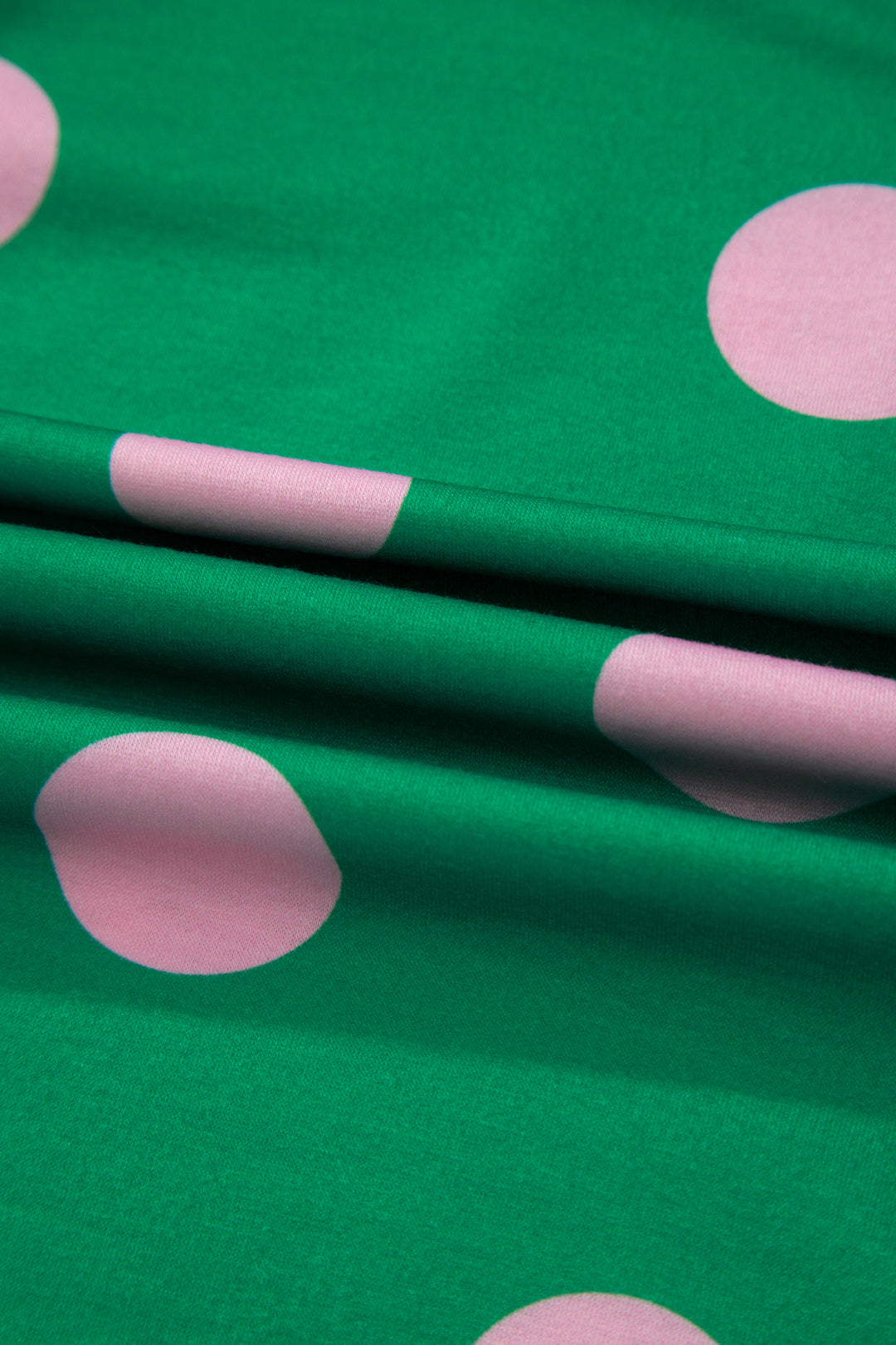 Polka Dot Print V Neck Tee Short Set