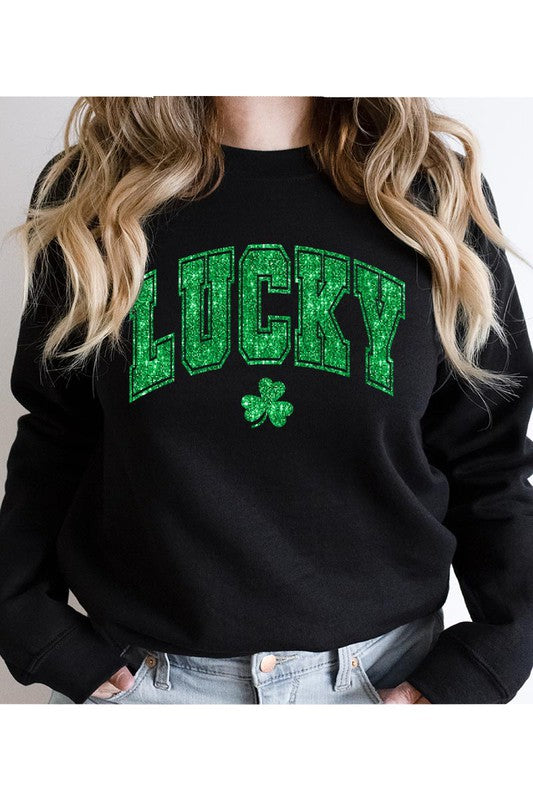 LUCKY ST PATRICKS DAY SWEATSHIRT