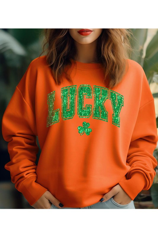 LUCKY ST PATRICKS DAY SWEATSHIRT