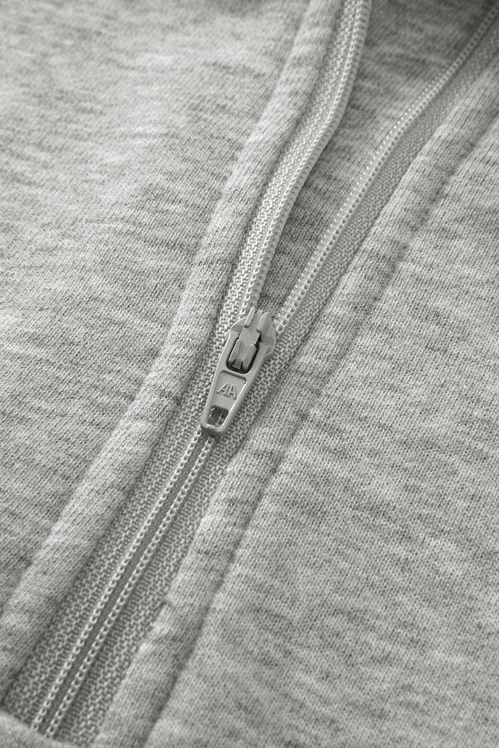 a close up of a zipper on a sweatshirt