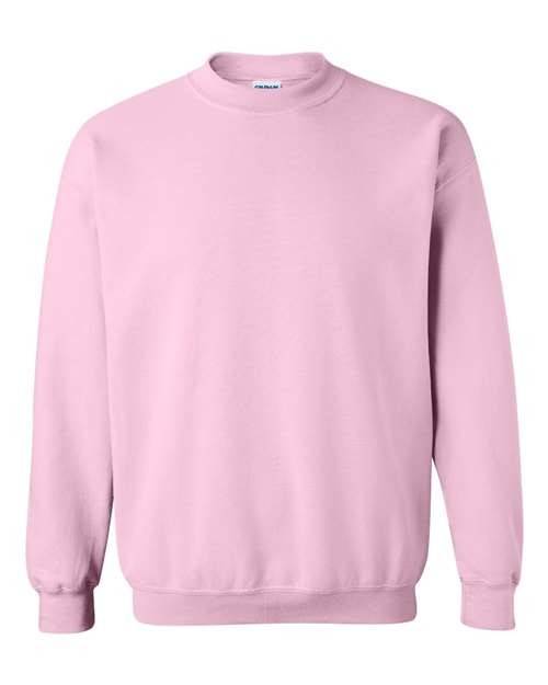 Light pink crewneck sweatshirt, soft cotton/poly blend, perfect for screen printing designs like the Pink & Red XOXO Sweatshirt at Faith & Co. Boutique.