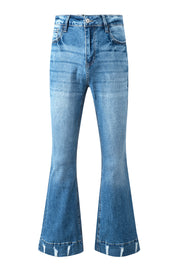 a pair of blue jeans with a white background