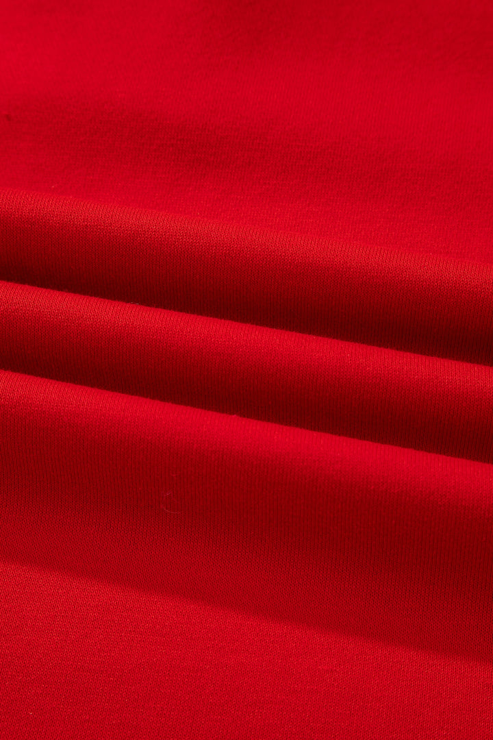 Contrast Striped Collar Patchwork Puff Sleeve Ruffle Hem Mini Dress