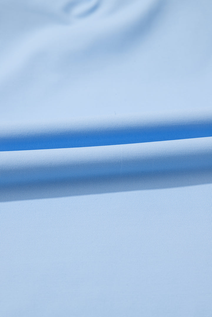 Myosotis Plain Sleeveless Loop Drawstring Cinched Waist Romper