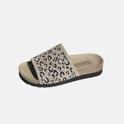 Leopard Open Toe Sandals -