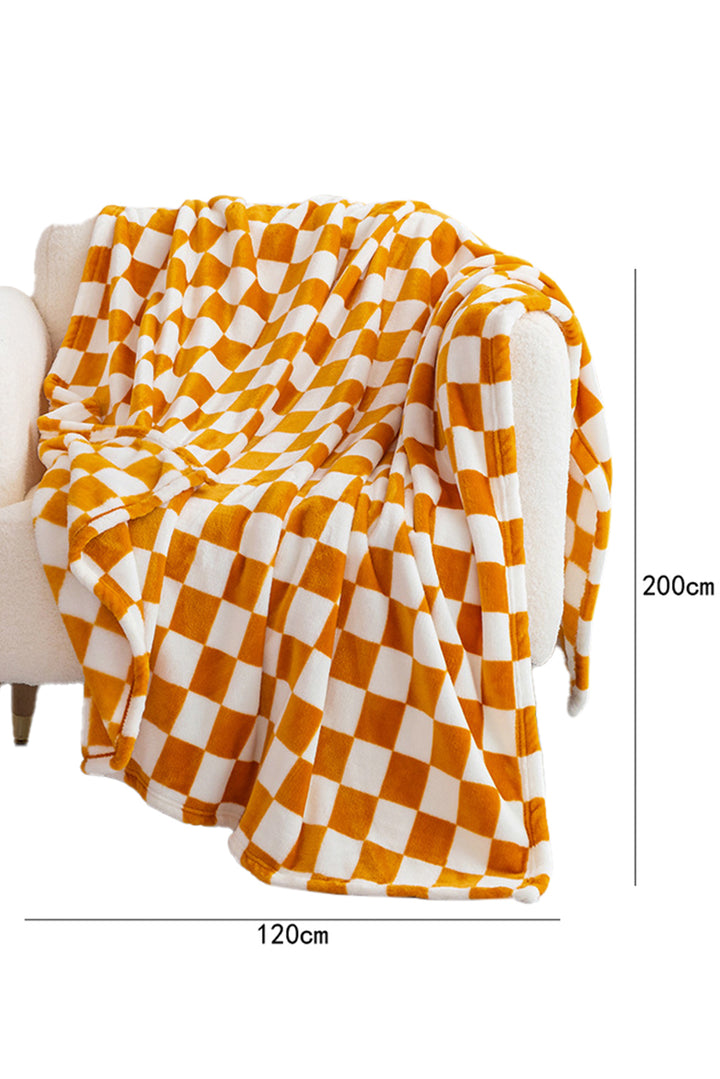 Checkerboard Printed Soft Throw Blanket 120*200cm