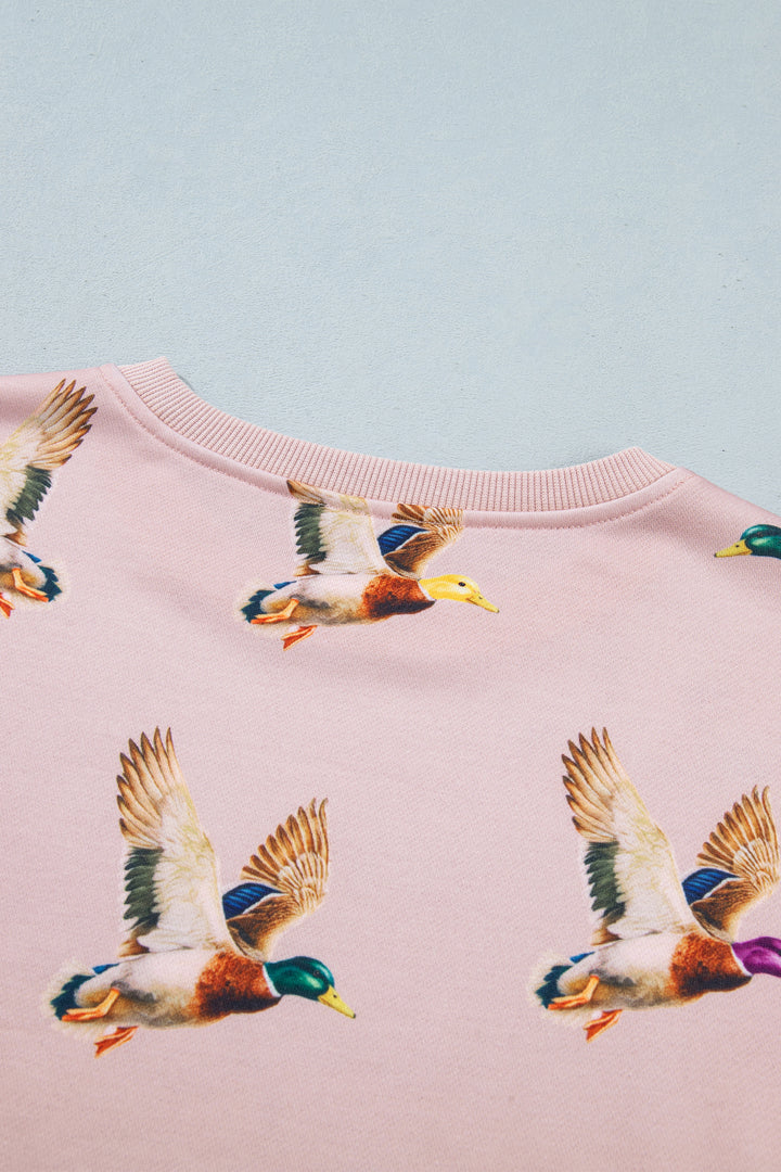 Multicolour Western Print Drop Shoulder Long Sleeve Sweatshirt