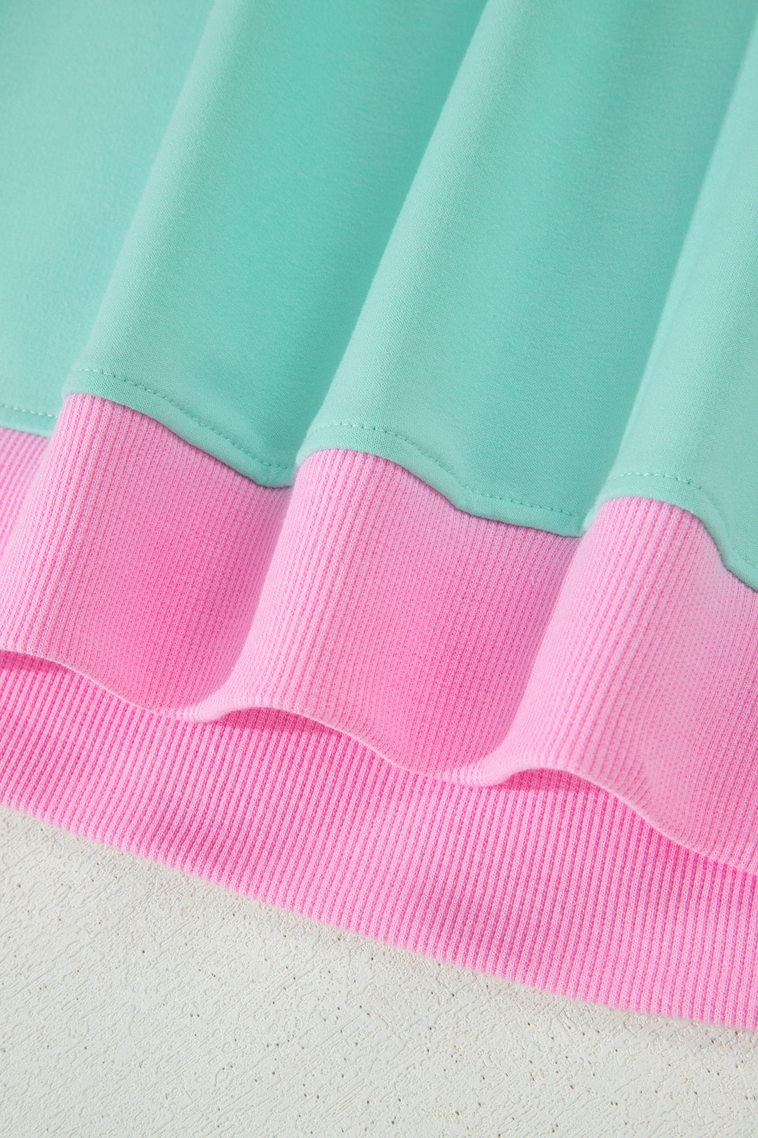 Colorblock Edge Drop Shoulder T Shirt and Skort 2Pcs Set