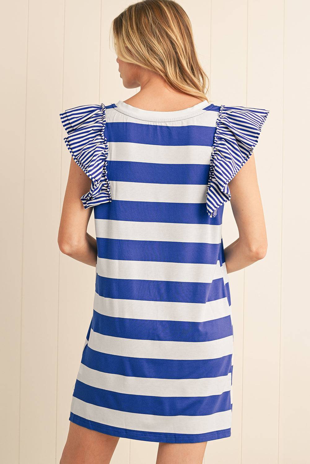 ruffled t shirt dress Kacey Ruffled Shirt Mini Dress KELLY-GREEN / L by Sugarlips