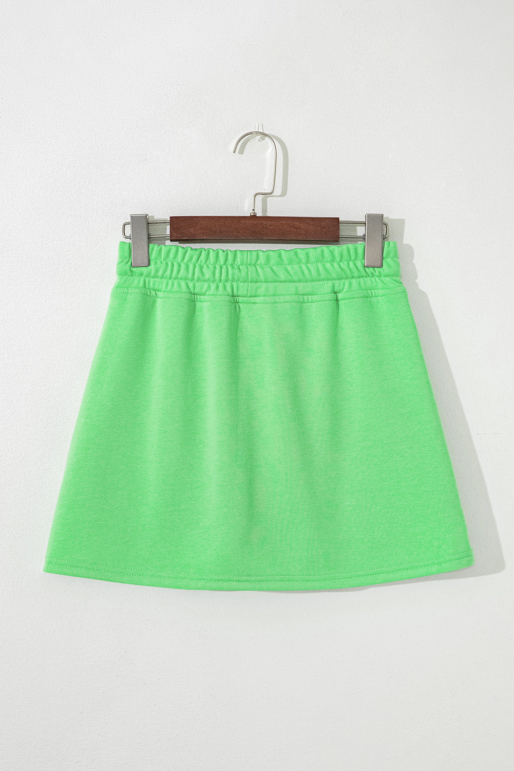 French Terry Drawstring Mini Skort with Pockets