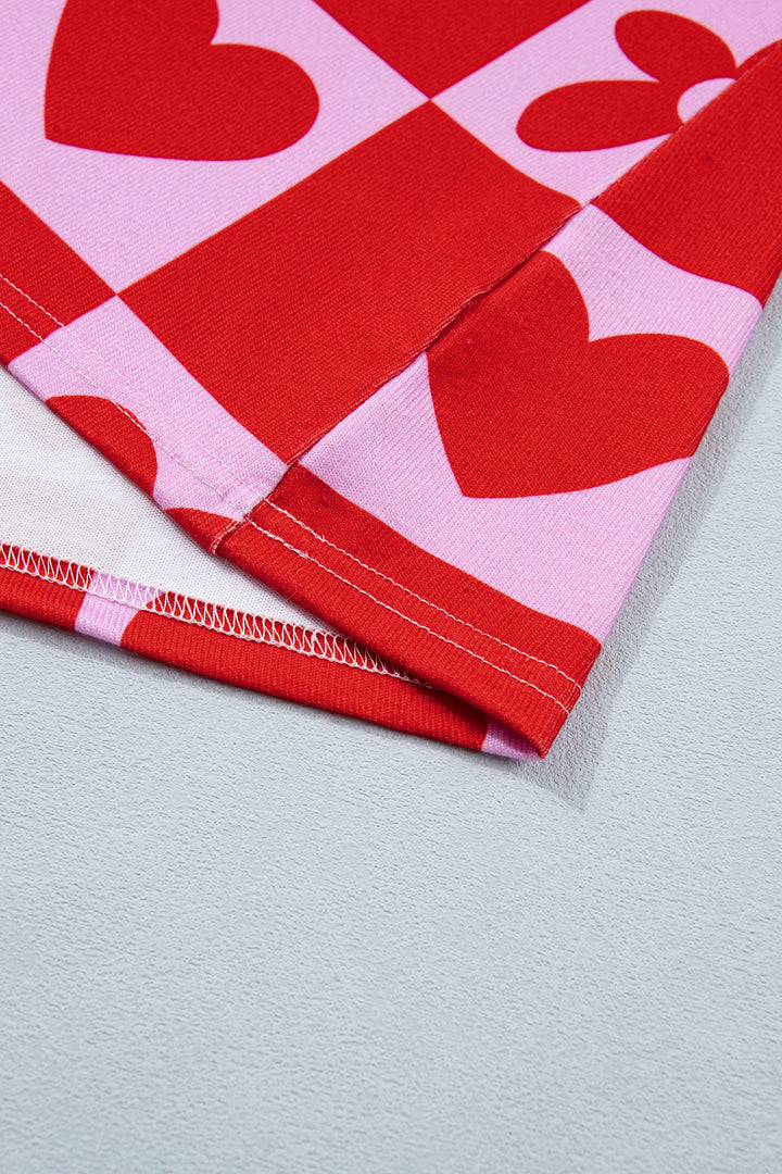 Red Heart Festive Valentine Blouse