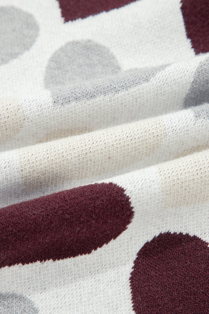 White Valentine Heart Short Sleeve Sweater