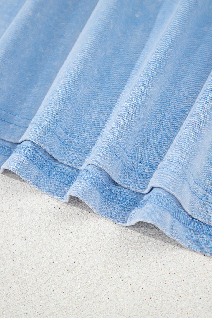 Mineral Wash Tank Mini Dress with Pockets