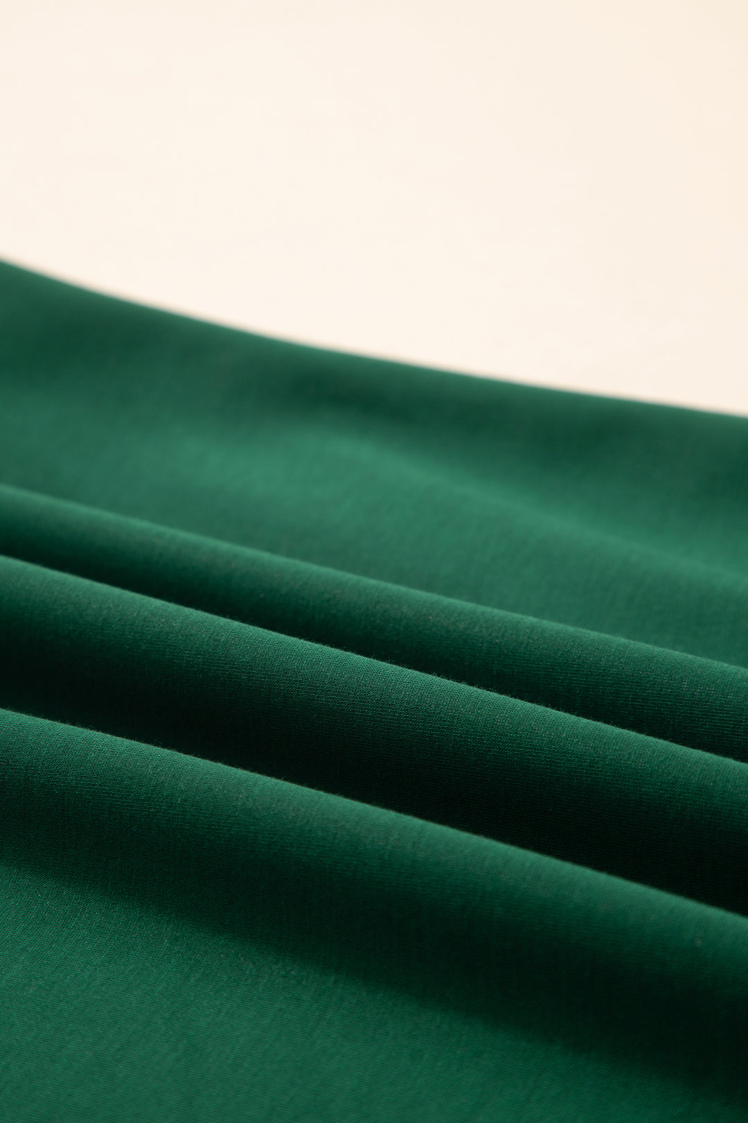 Green Leopard Trim Round Neck Loose T Shirt