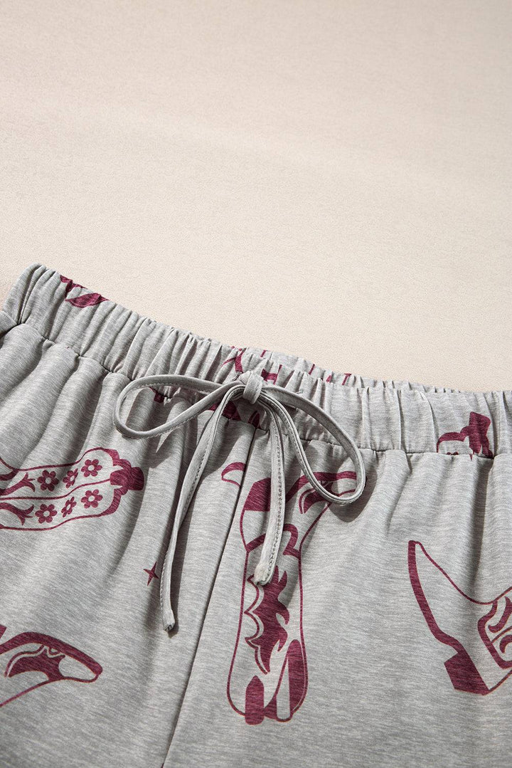 a close up of a person's shorts with a pattern