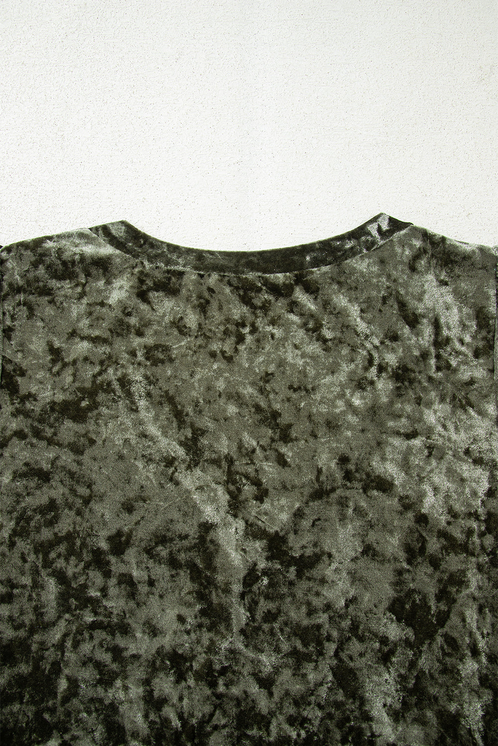 Plus Size Velvet Babydoll Mini Dress with Puff Sleeve