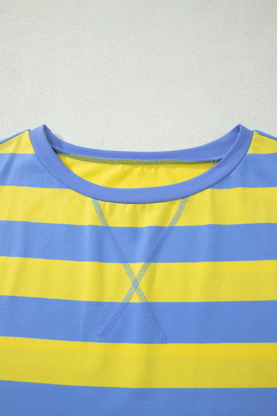 Stripe Dolman Tee Drawstring Skort Athletic 2pcs Set