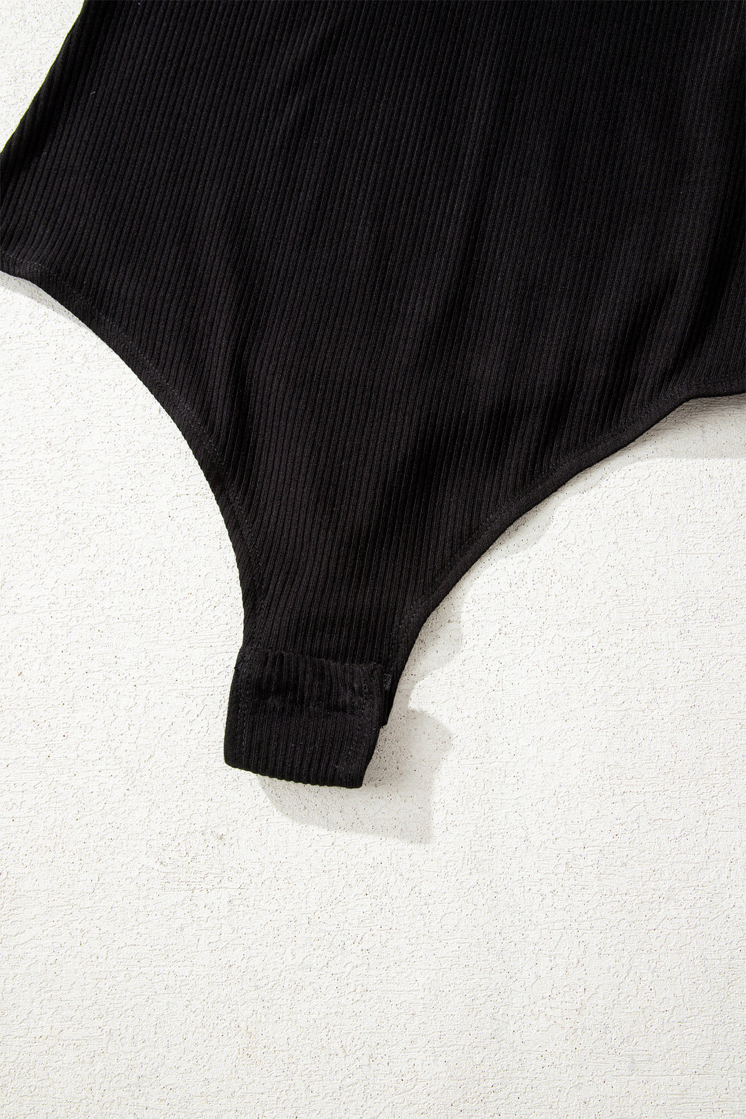 Ribbed Long Sleeve Crew Neck Solid Color Bodysuit