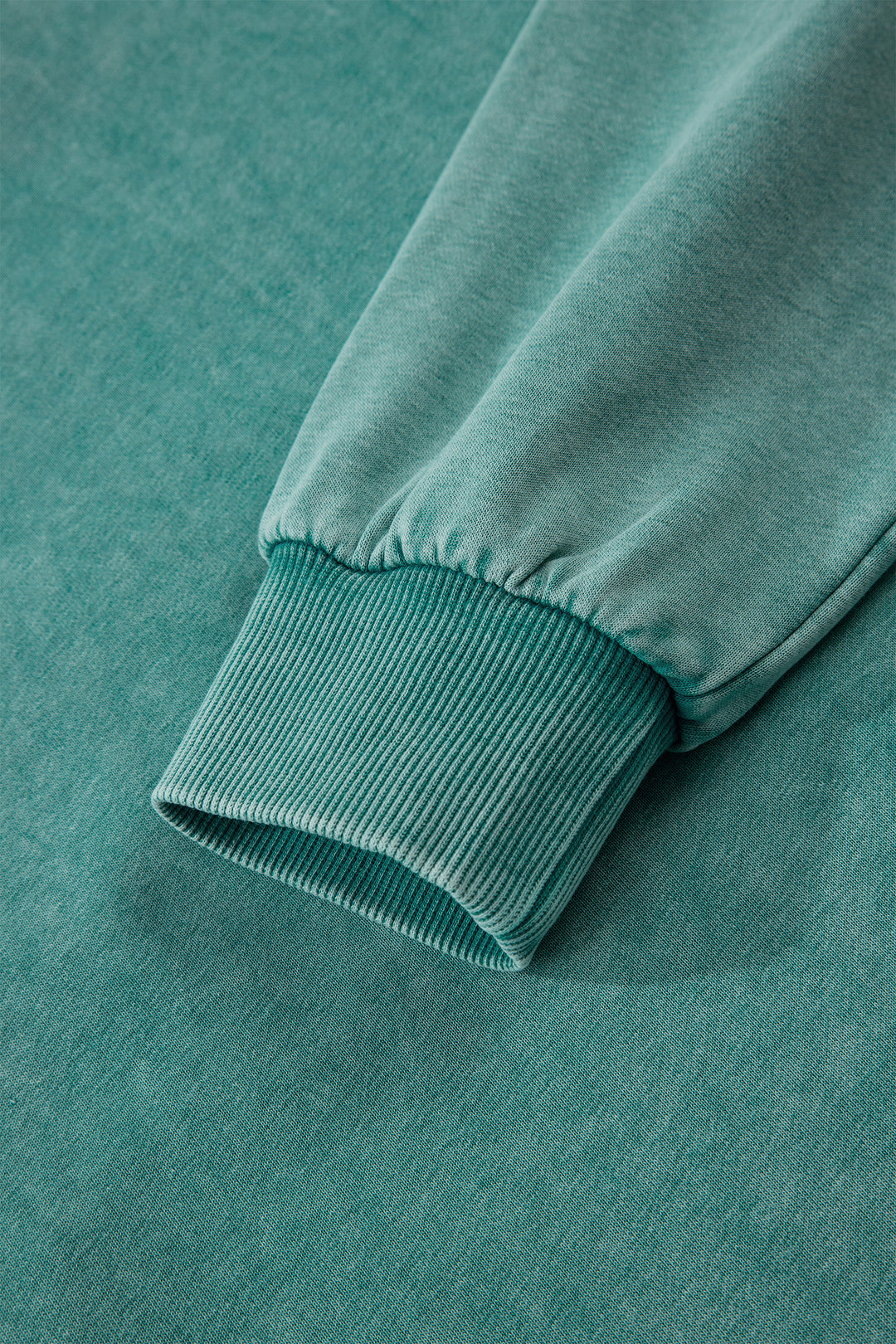 Canton Half Zip Kangaroo Pocket Mineral Wash Baggy Hoodie