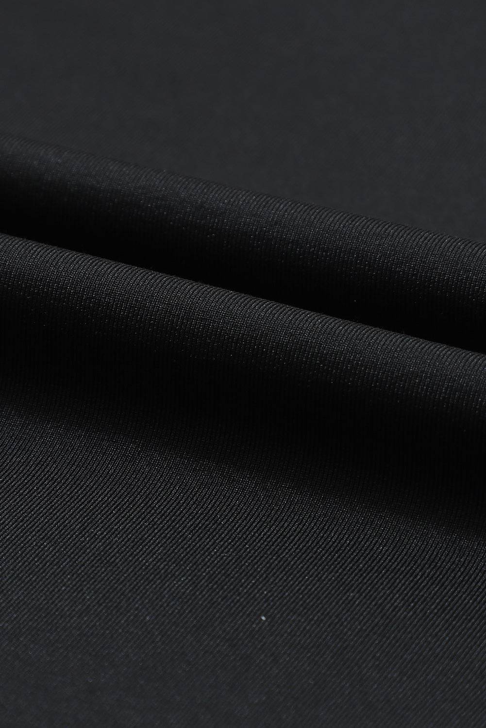 a close up of a plain black fabric