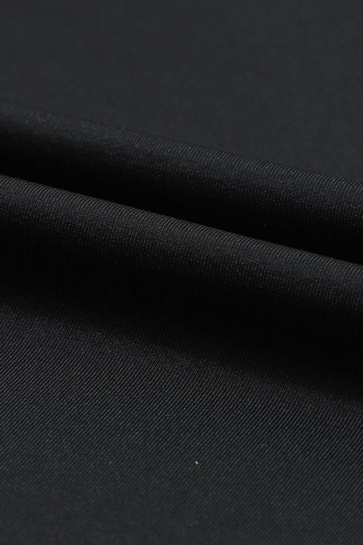 a close up of a plain black fabric