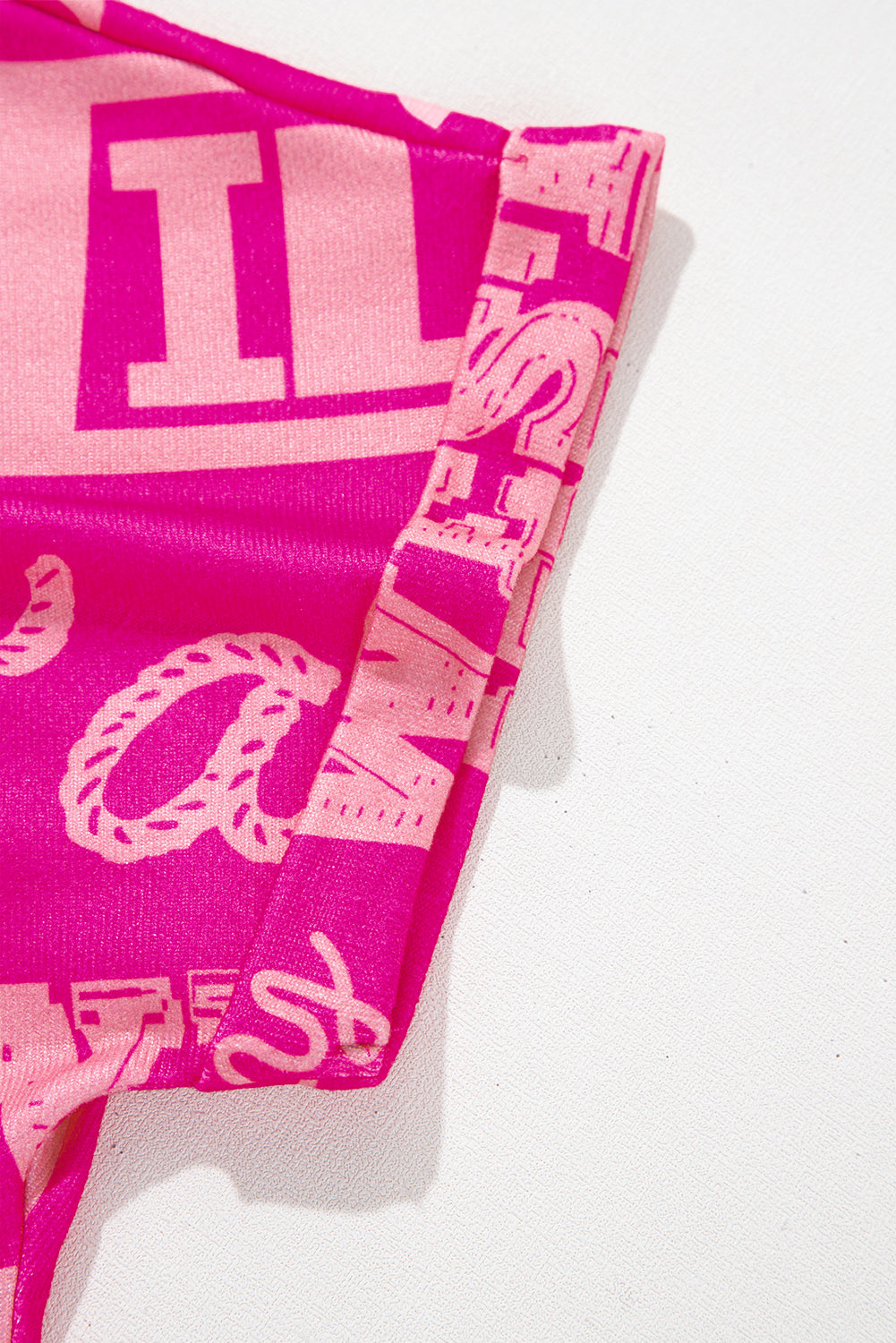 Rose Howdy Cowboy Letter Printed Western Fashion Tee