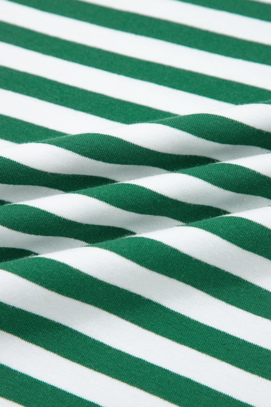 Stripe Drop Shoulder Boxy Casual Terry Short Set