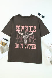a t - shirt that says cowgirls do it better