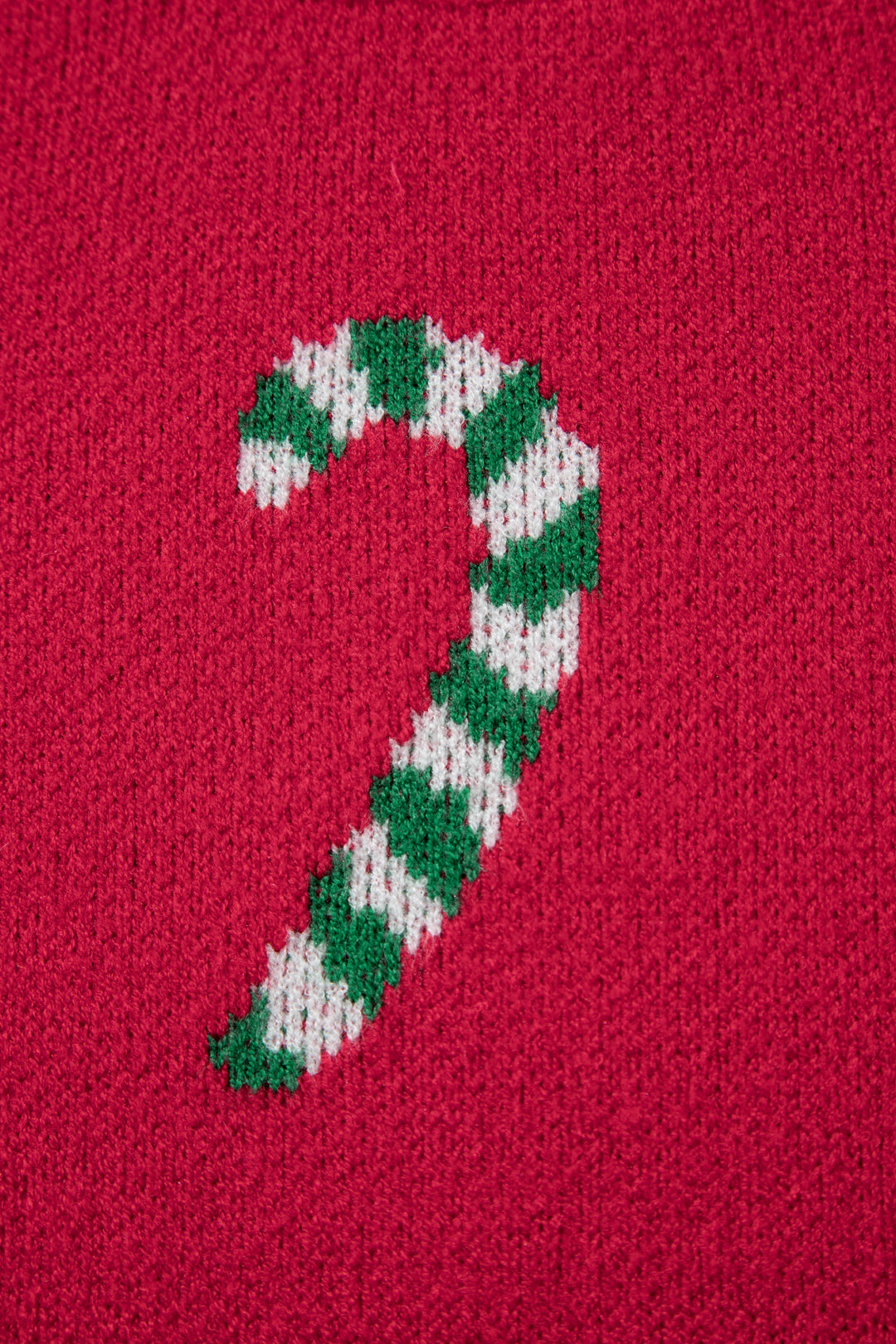 Christmas Candy Cane Holiday Drop Shoulder Sweater