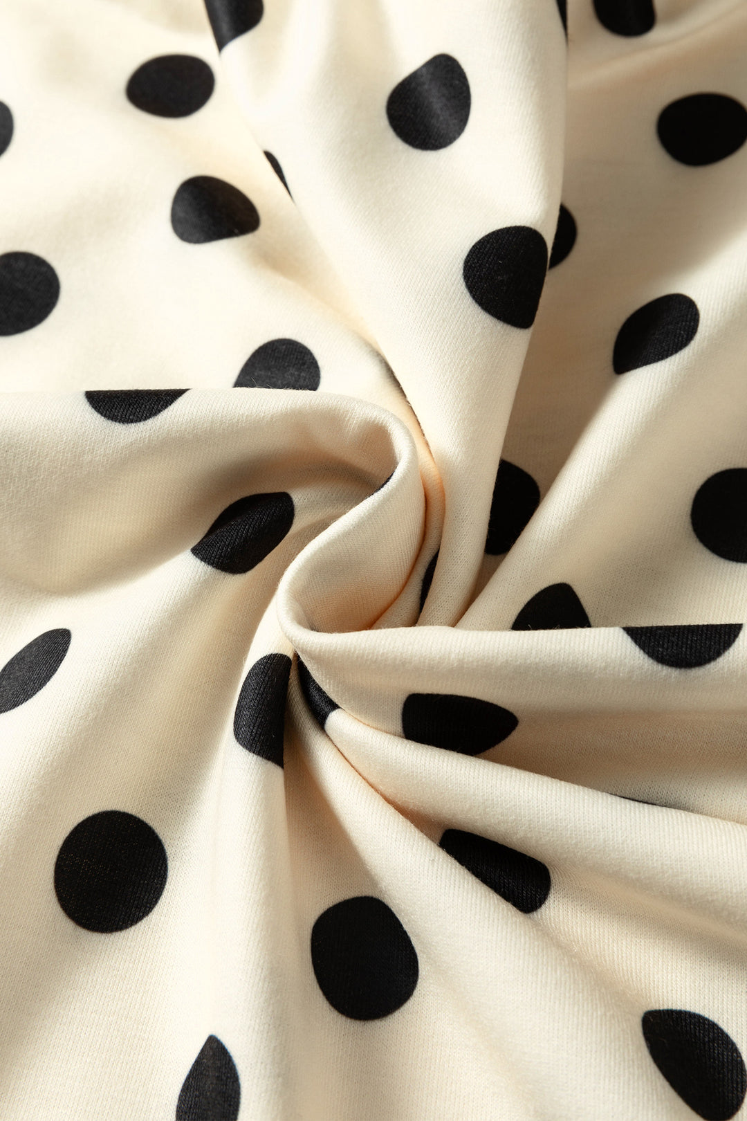 Polka Dot Oversized Top Drawstring Short Set