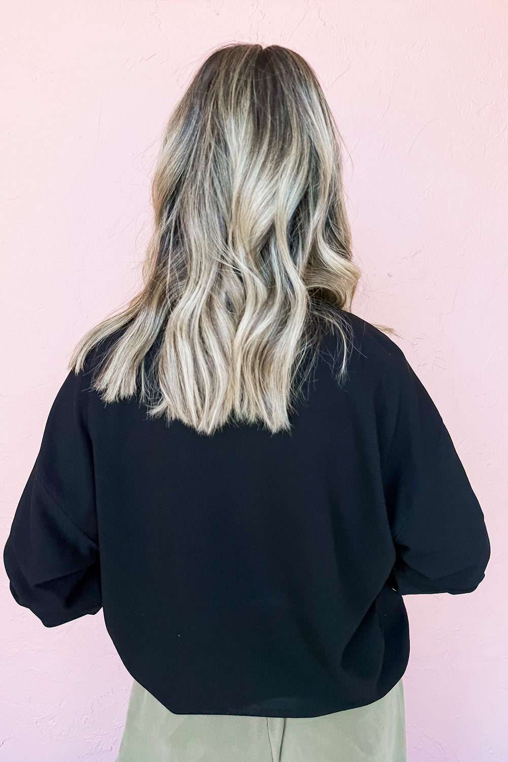 Sequin Halloween Ghost Patched Drop Shoulder Sweatshirt