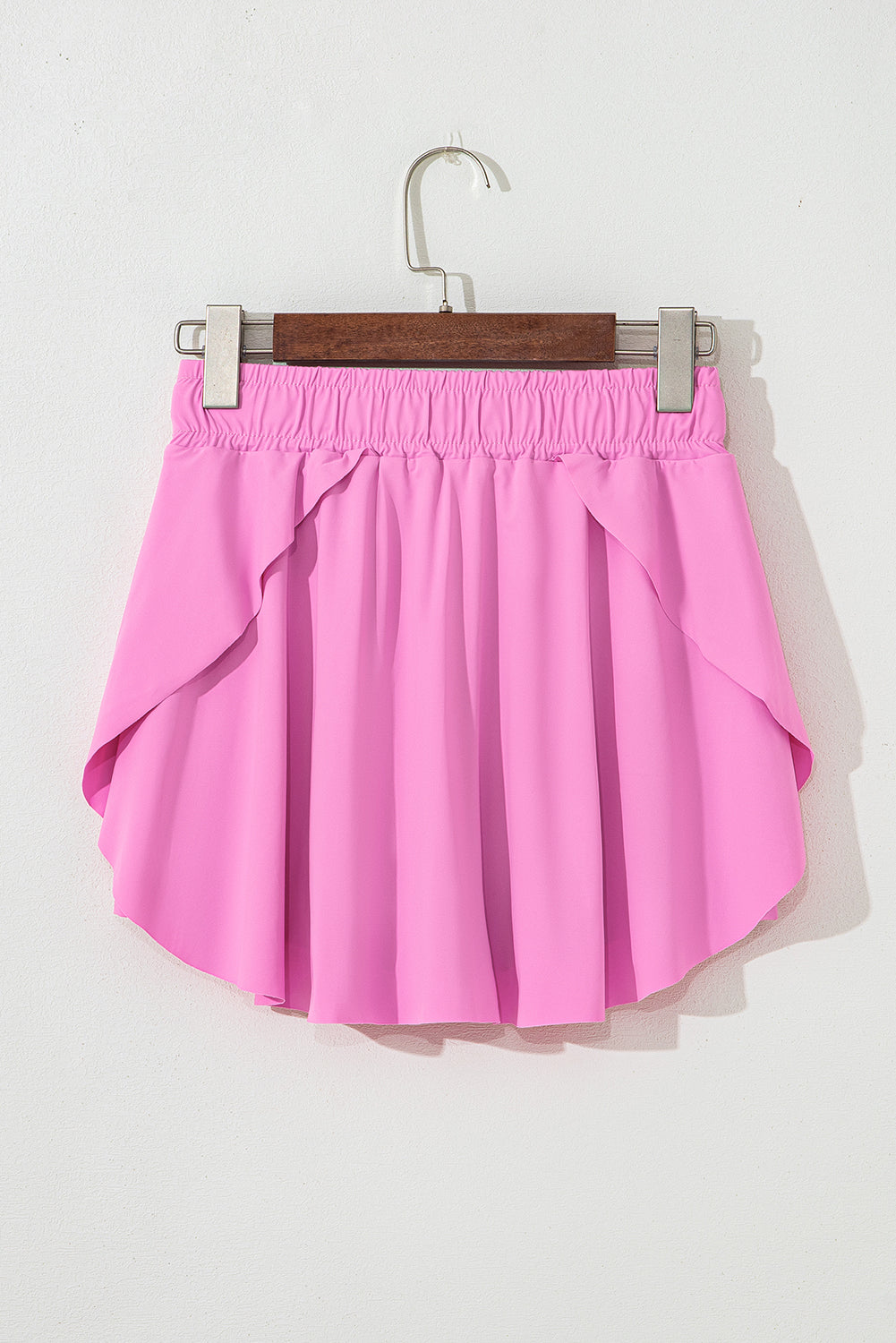 Bonbon Drawstring High Waist Lined Tennis Skorts