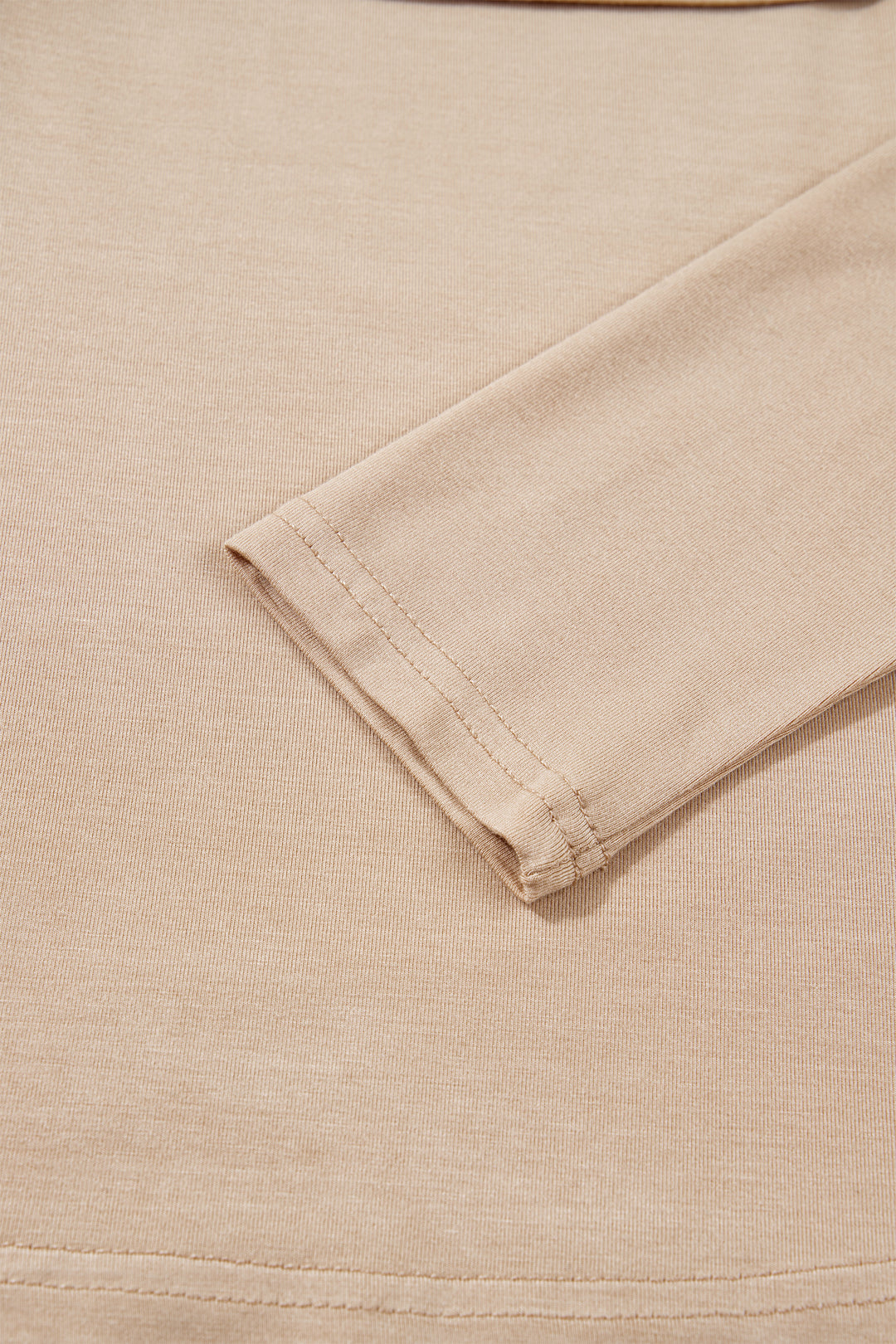 Foldover Off Shoulder Long Sleeve Slim Top