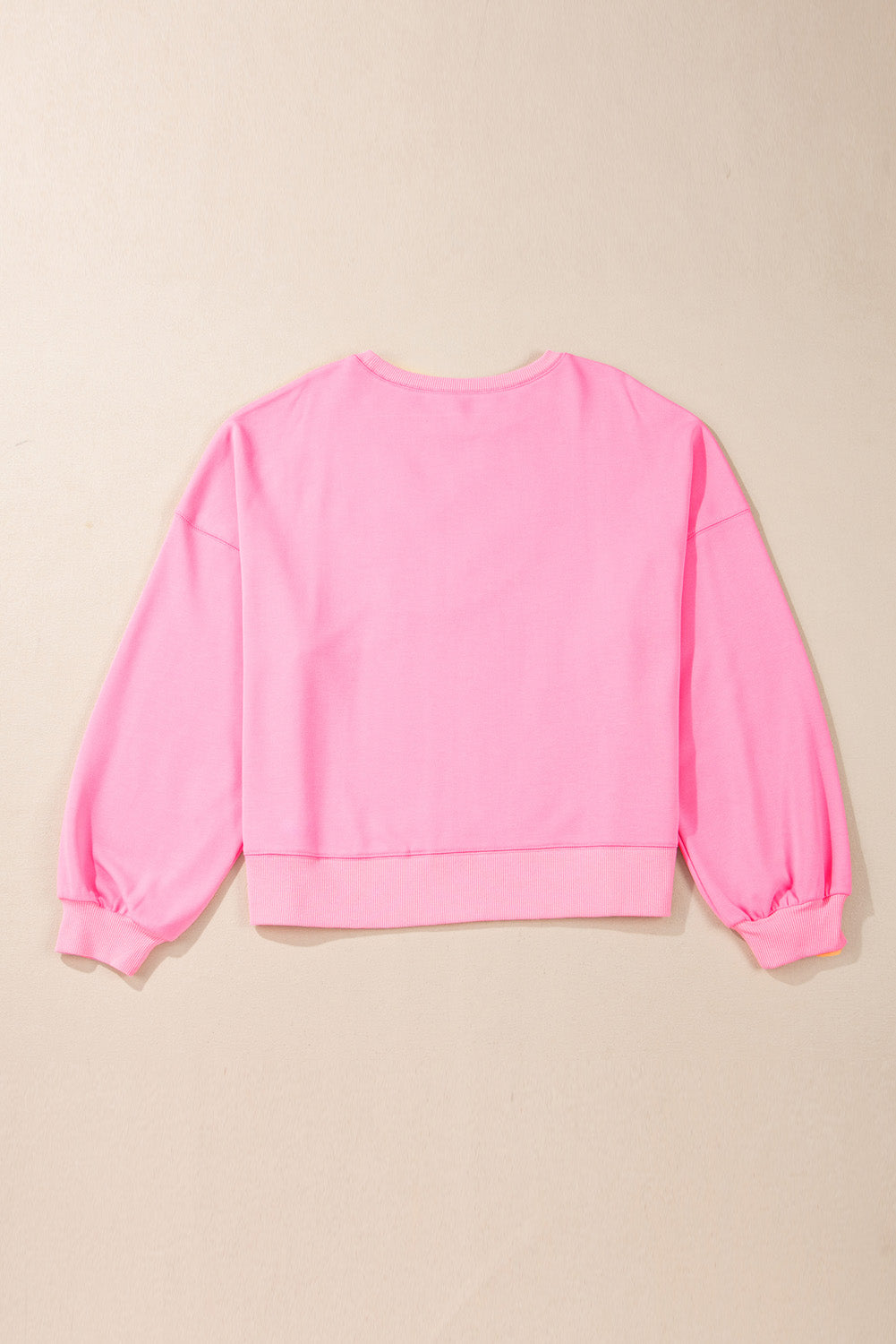 Pink Touch Down Football Embroidered Plus Size Sweatshirt