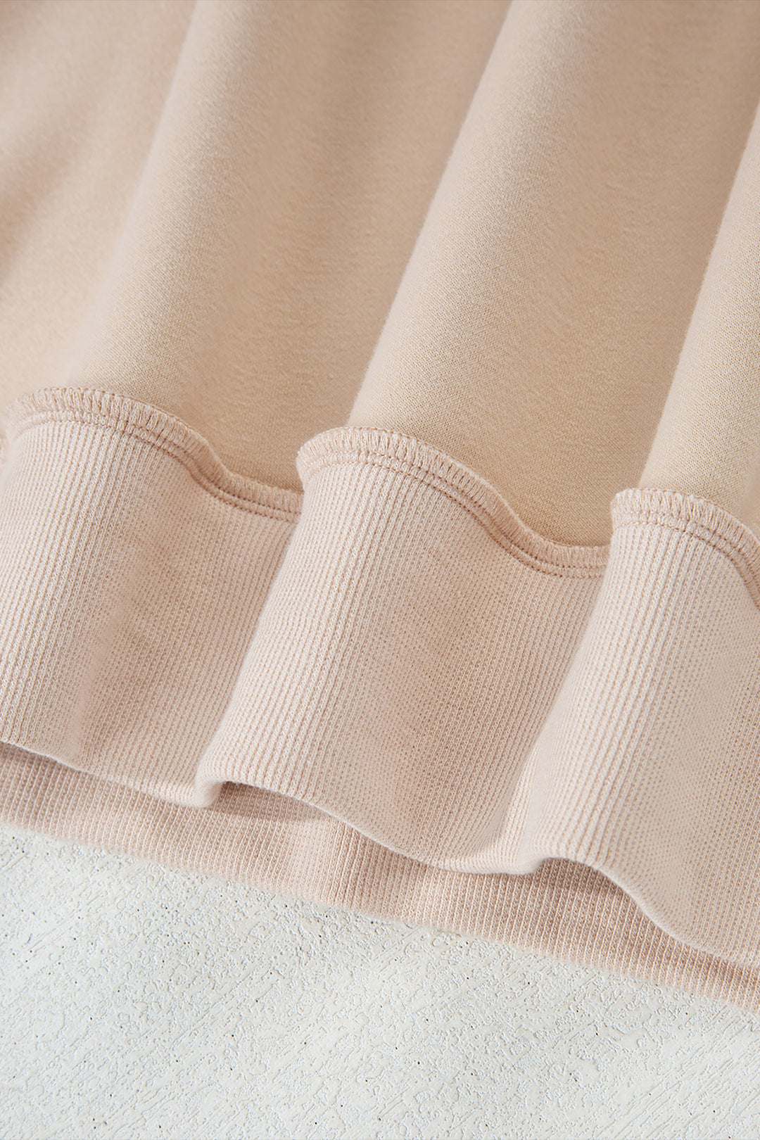 Oversize Drop Shoulder Reversible Mock Neck Sweatshirt